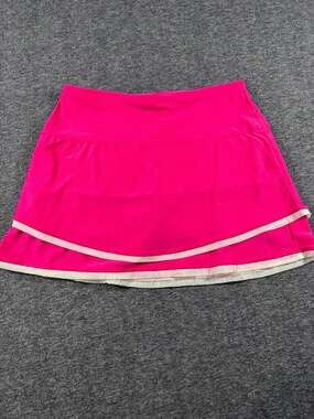 Lucky in Love Women's Pink On Track Tennis Skort Size Large